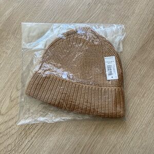 New Cozy Tan Knit Beanie 6-12M